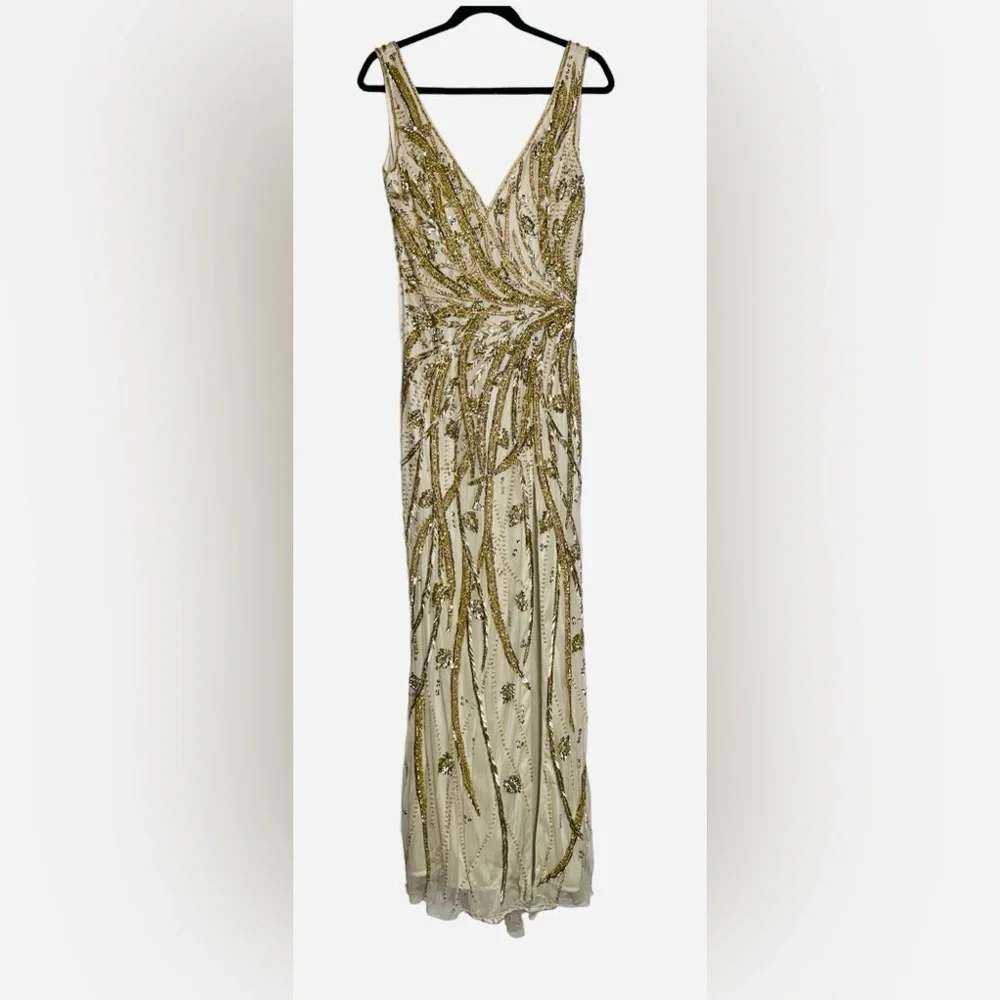 👗NWT! Mac Duggal Sequin & Bead Dress - Picture 4 of 16